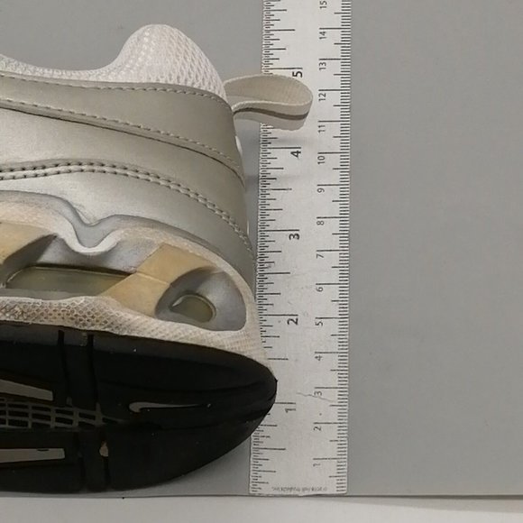 Nike Air Max Womens Low Top Sneaker Silver‎ Lace Up Wedge Padded Collar 8.5 - Picture 7 of 10